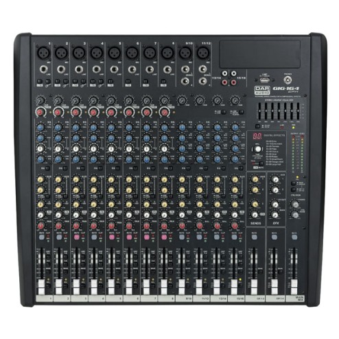 'DAP-Audio GIG-164CFX Mixer live a 16 canali, comprensivo di dinamiche e DSP'