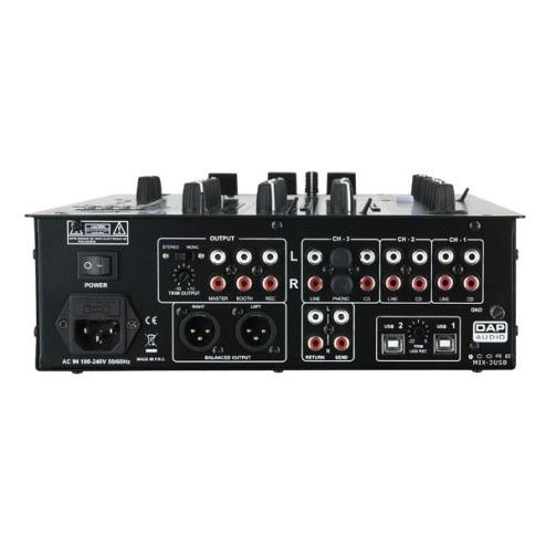 'DAP-Audio CORE MIX-3 USB Mixer per DJ a 3 canali con interfaccia USB'