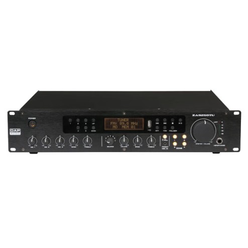 'DAP-Audio ZA-9250TU Amplificatore a zone, 100V, 250W'