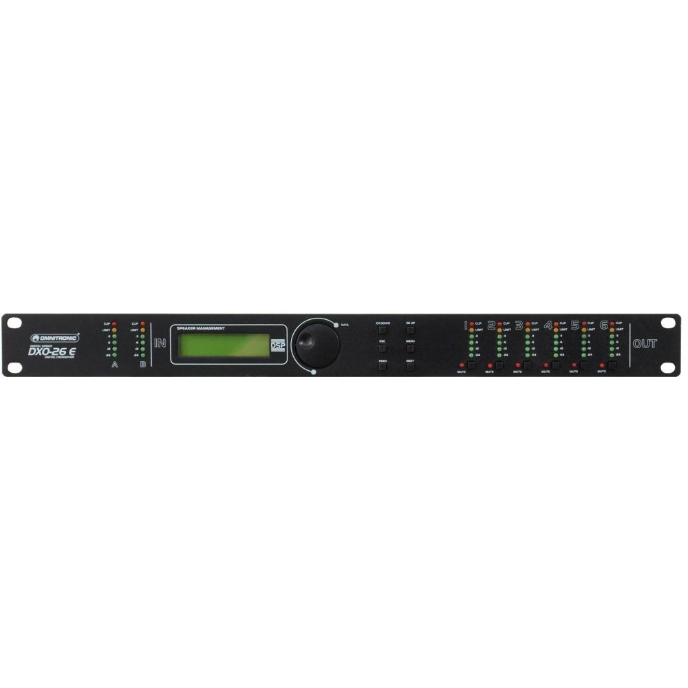 OMNITRONIC DXO-26E DIGITAL CONTROLLER Crossover attivo stereo digitale