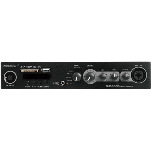 OMNITRONIC DJP-900P Amplificatore stereo con lettore e Bluetooth