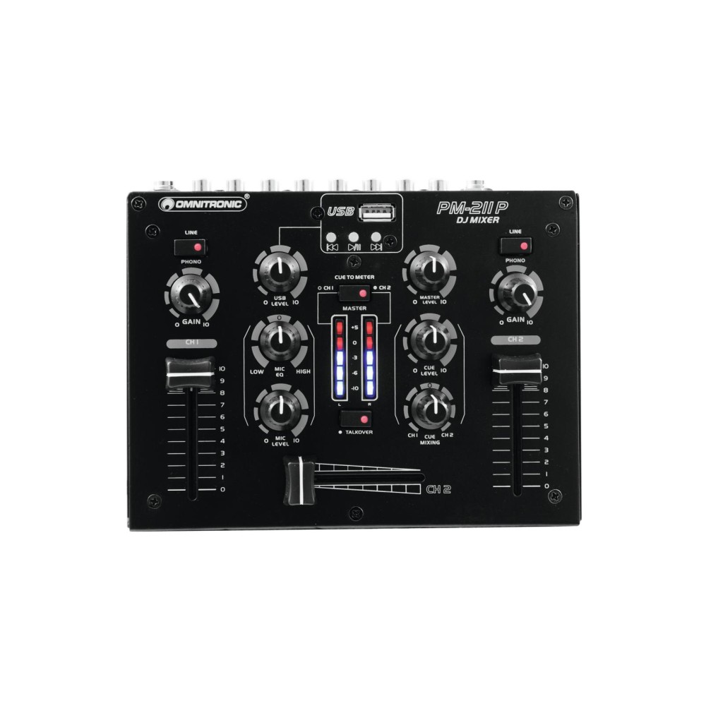OMNITRONIC PM-211P Mixer DJ con Player