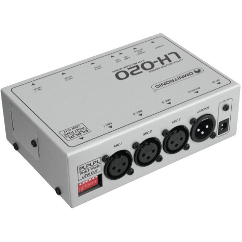 OMNITRONIC LH-020 Mixer microfonico a 3 canali