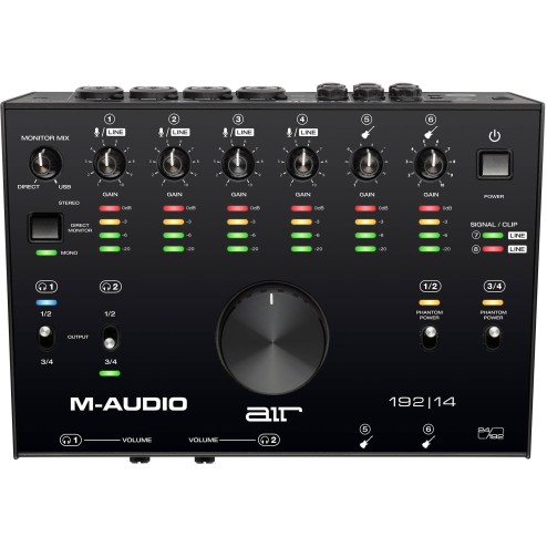 M-AUDIO AIR 192|14 Interfaccia audio usb audio/midi con 8 in 4 out