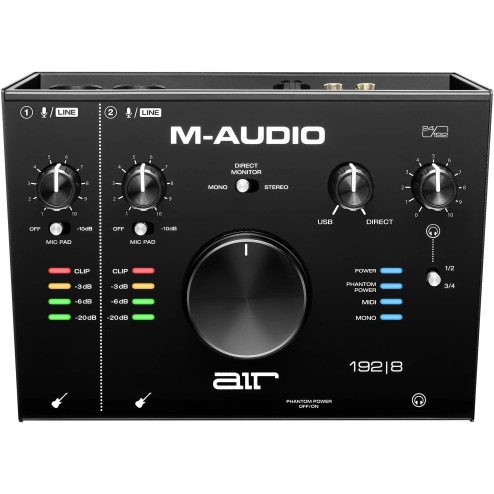 M-AUDIO AIR 192|8 Interfaccia audio usb audio/midi con 2 in 4 out