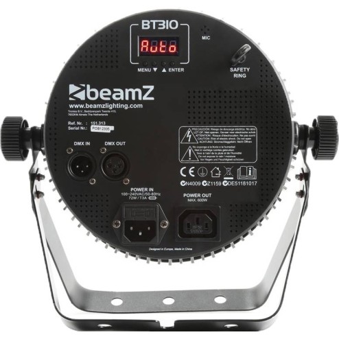BEAMZ BT310 Faro LED Flat PAR RGBA DMX IRC
