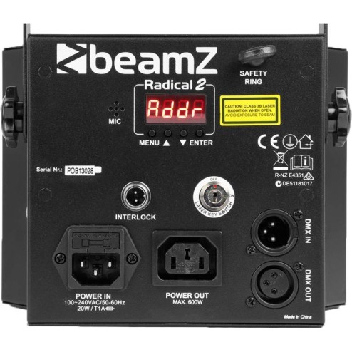 BEAMZ LED RADICAL II Faro LED RGBW