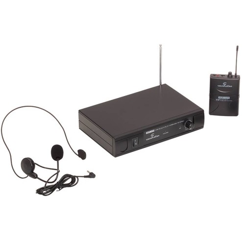RADIOMIC. VHF SOUNDSATION WF-V11PD BODYPACH + HEADSET 209.80MHz