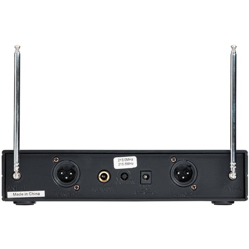 RADIOMIC. VHF DOPPIO SOUNDSATION WF-V21PPB 2 BODYPACK + HEADSET 205.75 - 208.80MHz