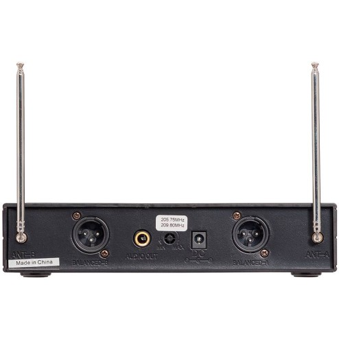 RADIOMIC. VHF DOPPIO SOUNDSATION WF-V21HHB 2 HANDMIC 205.75 - 208.80MHz