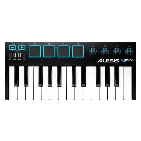 Alesis V Mini: Tastiera MIDI USB controller compatto a 2 ottave