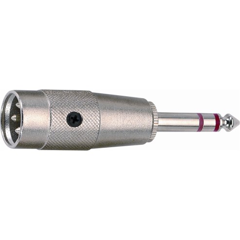 Quik Lok G/124 Adattatore audio Cannon XLR maschio 3 poli/Jack 6.3 mm stereo