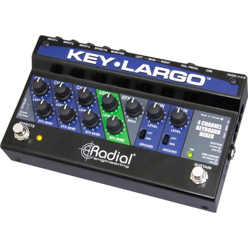 RADIAL ENGINEERING KEY-LARGO Pedaliera per tastiere