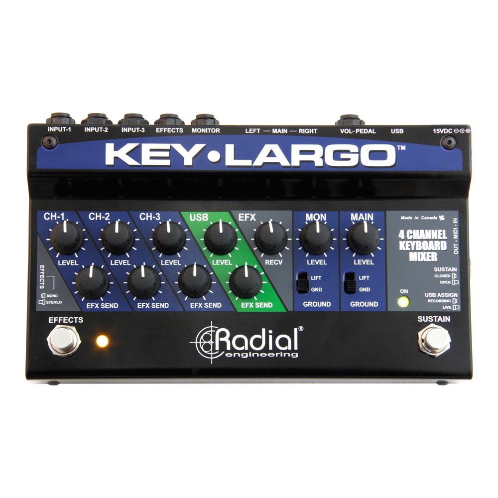 RADIAL ENGINEERING KEY-LARGO Pedaliera per tastiere
