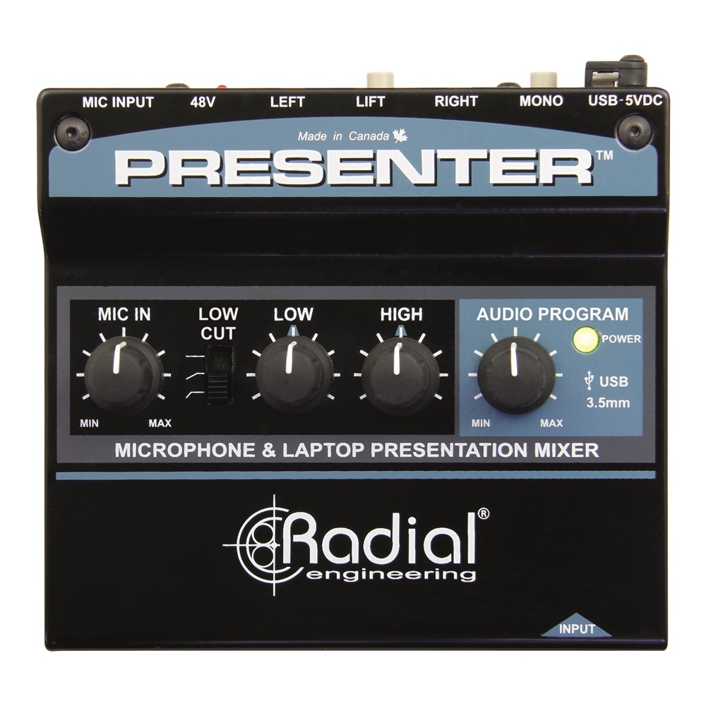 RADIAL ENGINEERING PRESENTER Mixer/preamplificatore microfonico