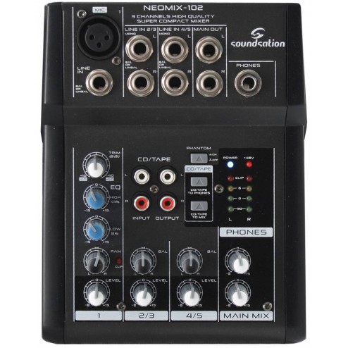 SOUNDSATION NEOMIX-102 Mixer a 3 canali