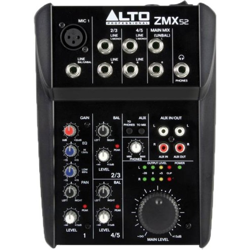 ALTO PROFESSIONAL ZEPHYR ZMX52 Mixer a 3 canali