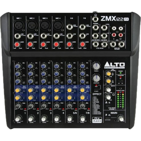 ALTO PROFESSIONAL ZEPHYR ZMX122FX Mixer passivo a 6 canali