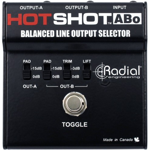 RADIAL ENGINEERING HOT SHOT ABO Footswitch per uscite bilanciate