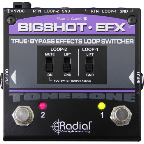 RADIAL ENGINEERING BIG SHOT EFX REV2 Switcher di loop effetti true-bypass