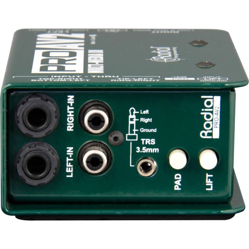 RADIAL ENGINEERING PRO-AV2 DI box stereo passiva per multimedia