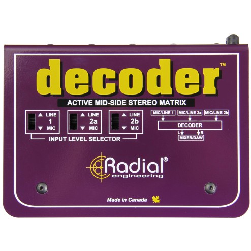 RADIAL ENGINEERING DECODER Preamplificatore microfonico e una matrice stereo mid/side