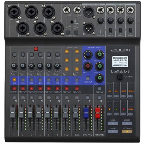 ZOOM L-8 Mixer digitale a 8 canali