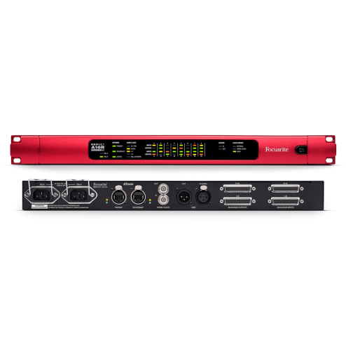 FOCUSRITE PRO REDNET A16R MKII 16 Channel 24/192 Analogue Dante I/O Interface with Level Control and Redundant Network & Power