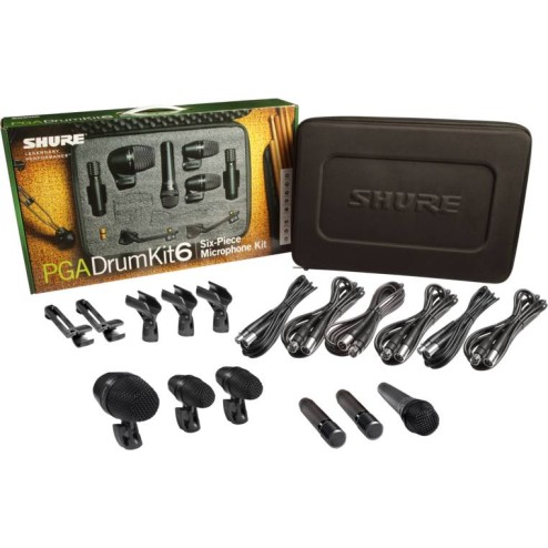 SHURE PGADRUMKIT6 Kit da 6 microfoni per batteria