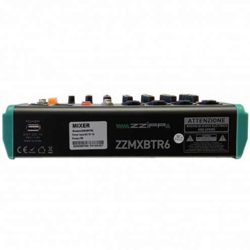 ZZIPP ZZMXBTR6 Mixer a 6 canali con multieffetto