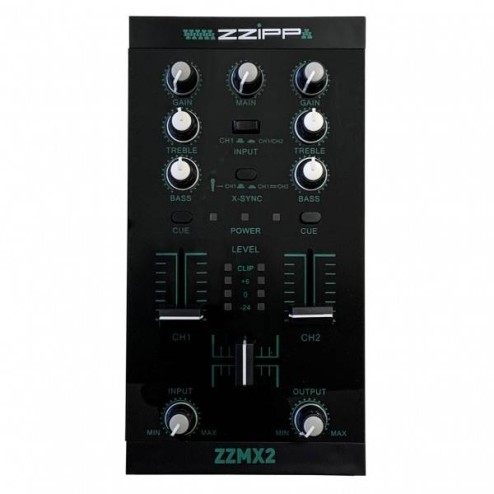 ZZIPP ZZMX2 Mixer DJ a 2 canali per mobile