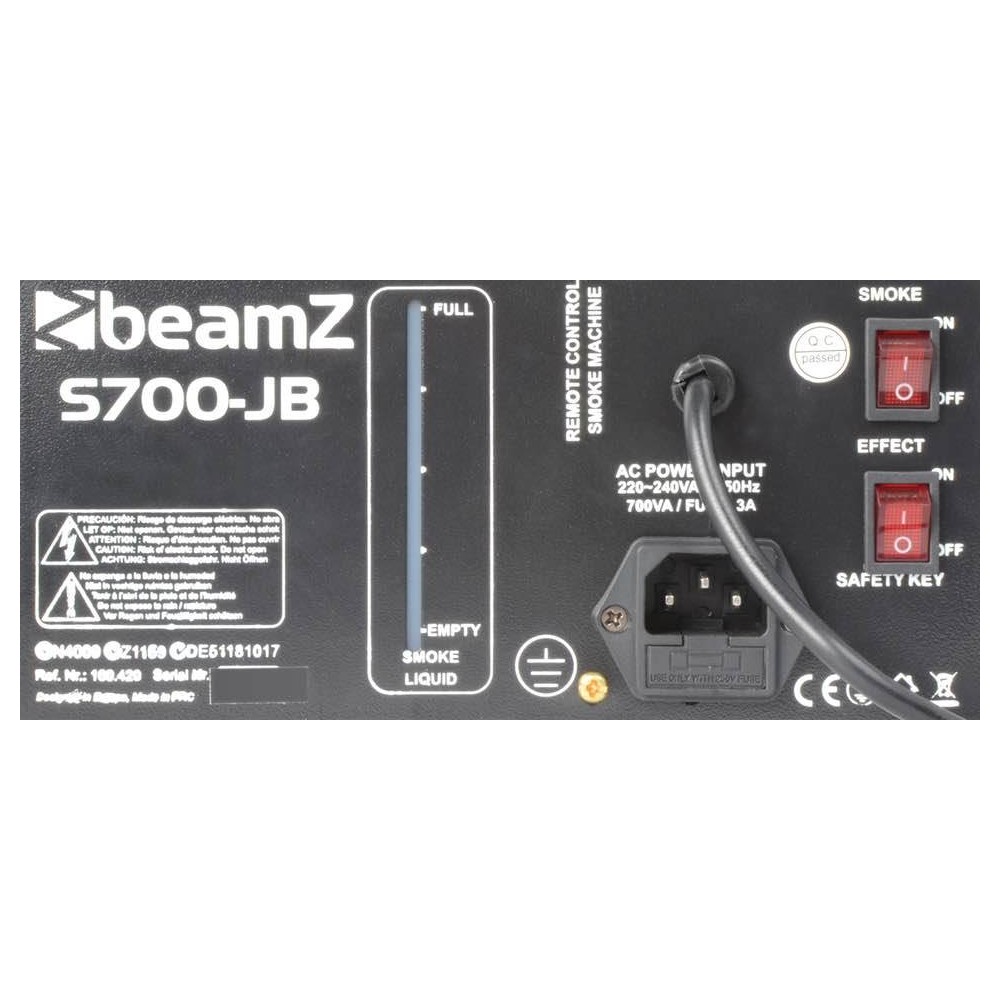 BeamZ S700-JB Smokemachine + Jelly LED