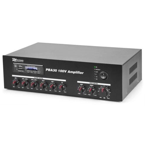 Power Dynamics PBA30 Amplificatore 30W/100V USB/MP3/BT