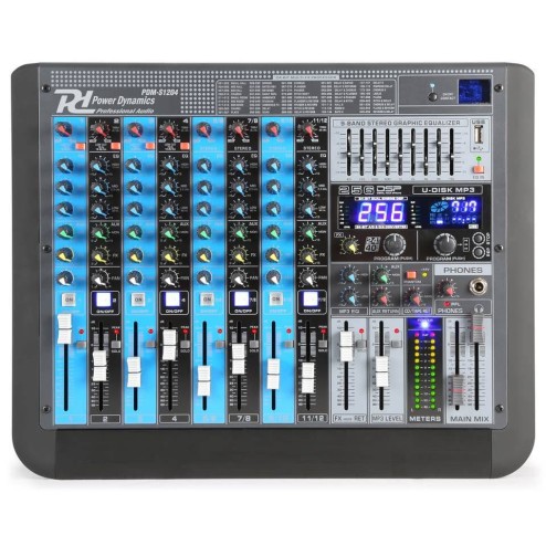 Power Dynamics PDM-S1204 Mixer 12 Canali con DSP/MP3