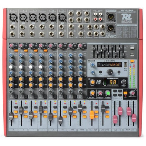 Power Dynamics PDM-S1203 MIxer 12 Canali con DSP/MP3