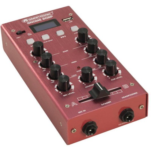 OMNITRONIC GNOME-202P RED Mini mixer Dj