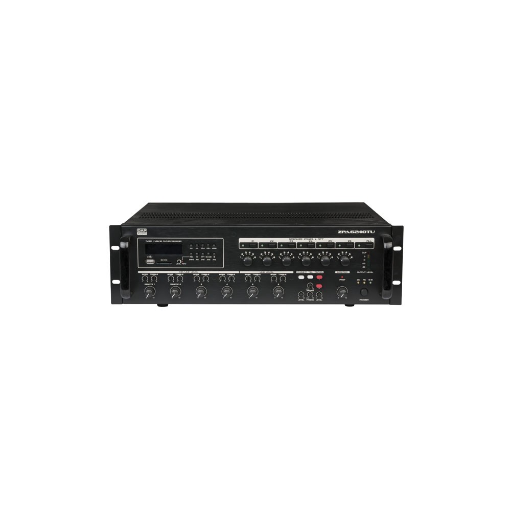 'DAP-Audio ZPA-6240TU Amplificatore a zone, 100V, 240W'