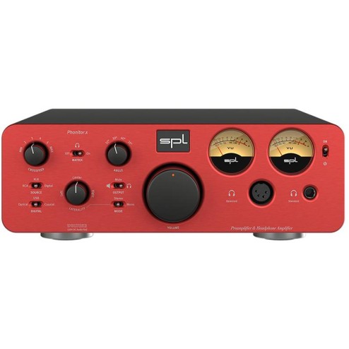 SPL PHONITOR X Preamplificatore stereo e amplificatore per cuffie Rosso