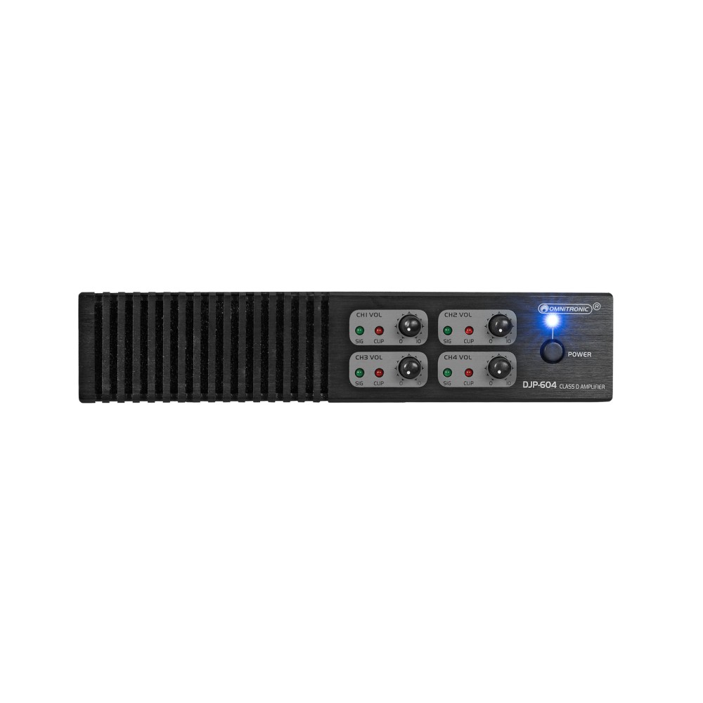 OMNITRONIC DJP-604 Amplificatore 4 Canali Classe D