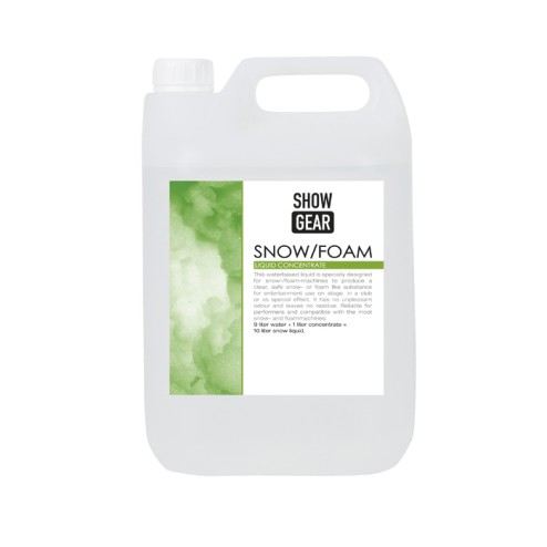 Showgear Snow/Foam Concentrate 5 litre A base d'acqua
