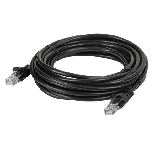 DAP Cat5e Cable - U/UTP Black 150 cm - Nero