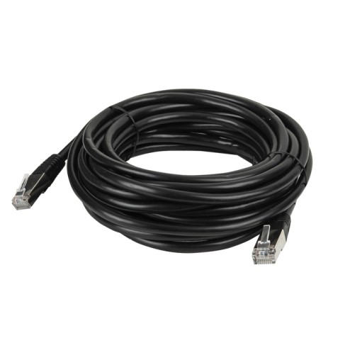 DAP CAT6 Cable - F/UTP Black 10 m, Nero