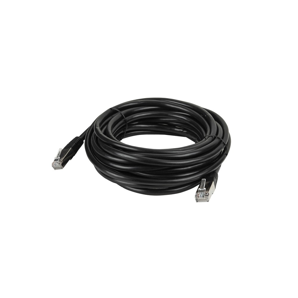 DAP CAT6 Cable - F/UTP Black 10 m, Nero
