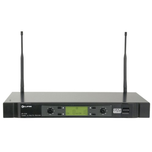 DAP ER-216B Ricevitore PLL UHF a 2 canali - 16 freq - 618–638 MHz