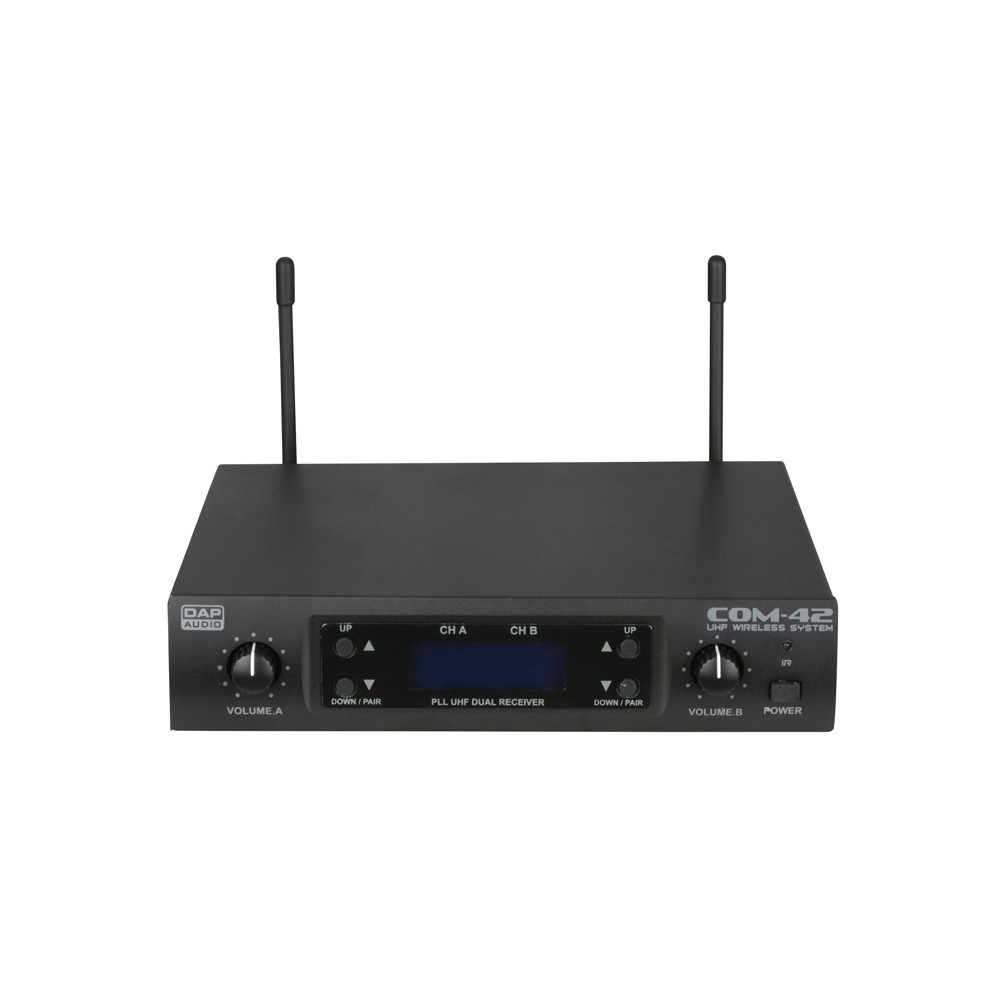 DAP COM-42 Set microfono wireless UHF, 2 canali