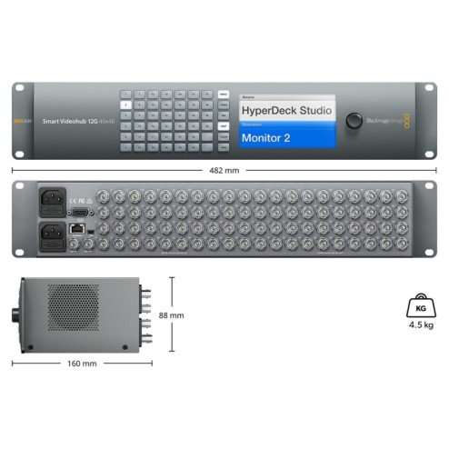 40x40-12g-sdi-multi-format-sd-hd-and-ultra-hd-sdi-router-with-built-in-video-monitoring