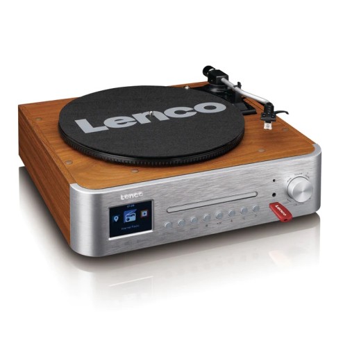 LENCO MC-660WDSI Impianto stereo HiFi con giradischi, CD, radio DAB+/FM e Bluetooth