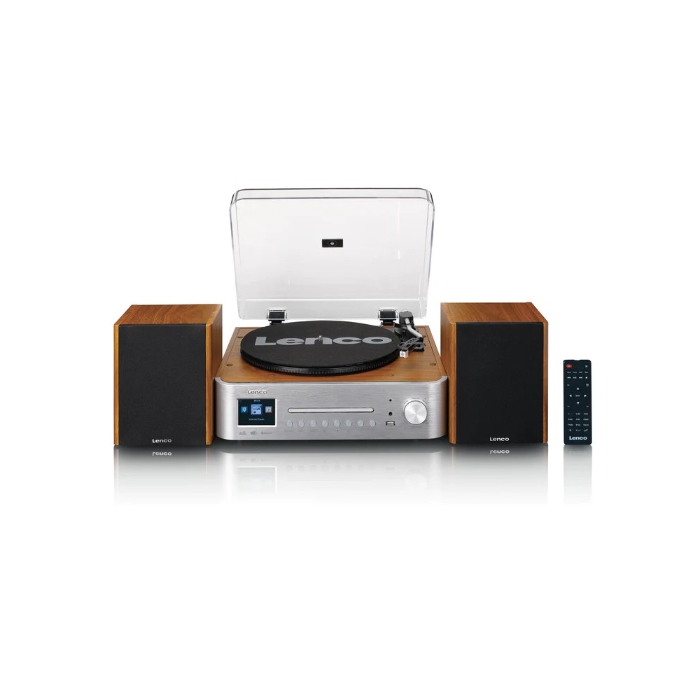 LENCO MC-660WDSI Impianto stereo HiFi con giradischi, CD, radio DAB+/FM e Bluetooth