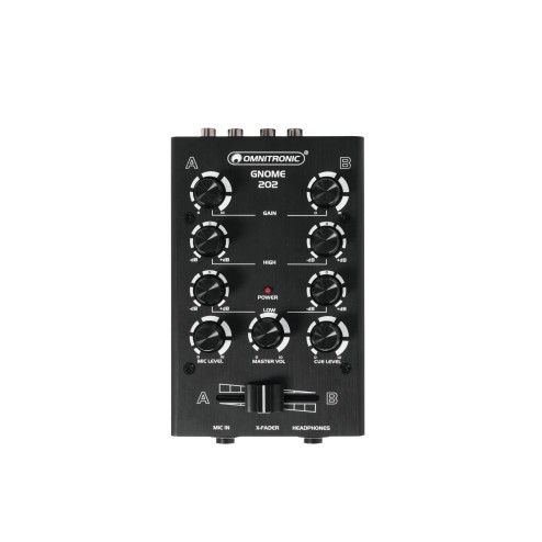 Omnitronic Gnome 202 Mini Mixer 2 Canali per Dj