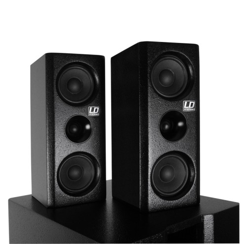 LD SYSTEM DAVE8XS SISTEMA 2.1 MULTIMEDIALE PROFESSIONALE ATTIVO 350W RMS SUBWOOFER + 2 SATELLITI